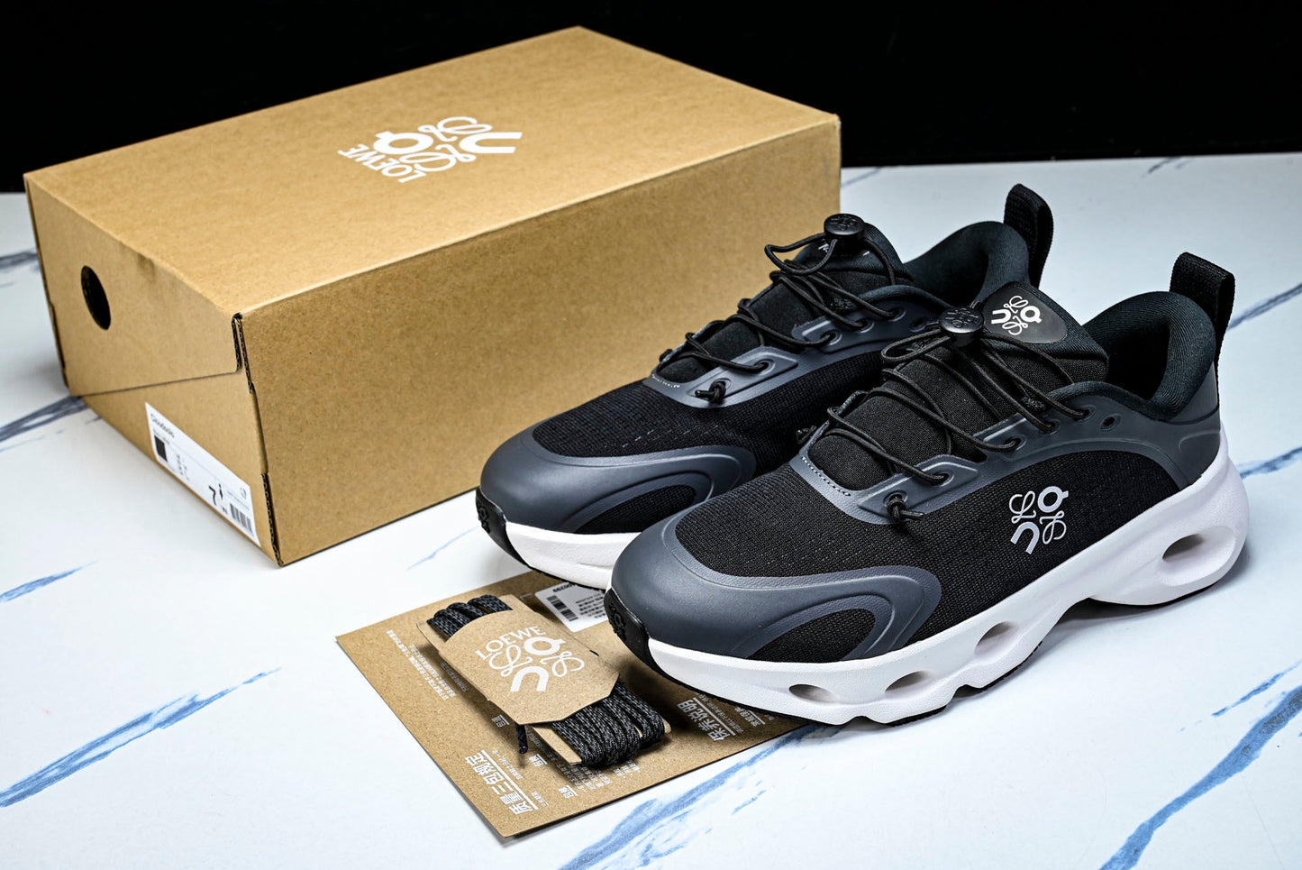 LOEWE × ON Cloudsolo 'Black White'