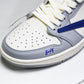 Travis Scott AJ1 Low x BAPE 'Blue Grey White' (Custom)