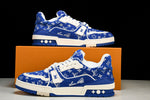 Louis Vuittоп Trainer Low 'Blue Monogram Textile'