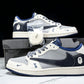 Travis Scott AJ1 Low x BAPE 'Grey Navy' (Custom)