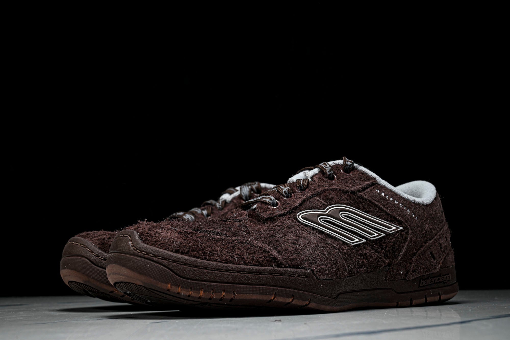 Вalenciaga Hamptons Suede Sneaker 'Dark Brown'