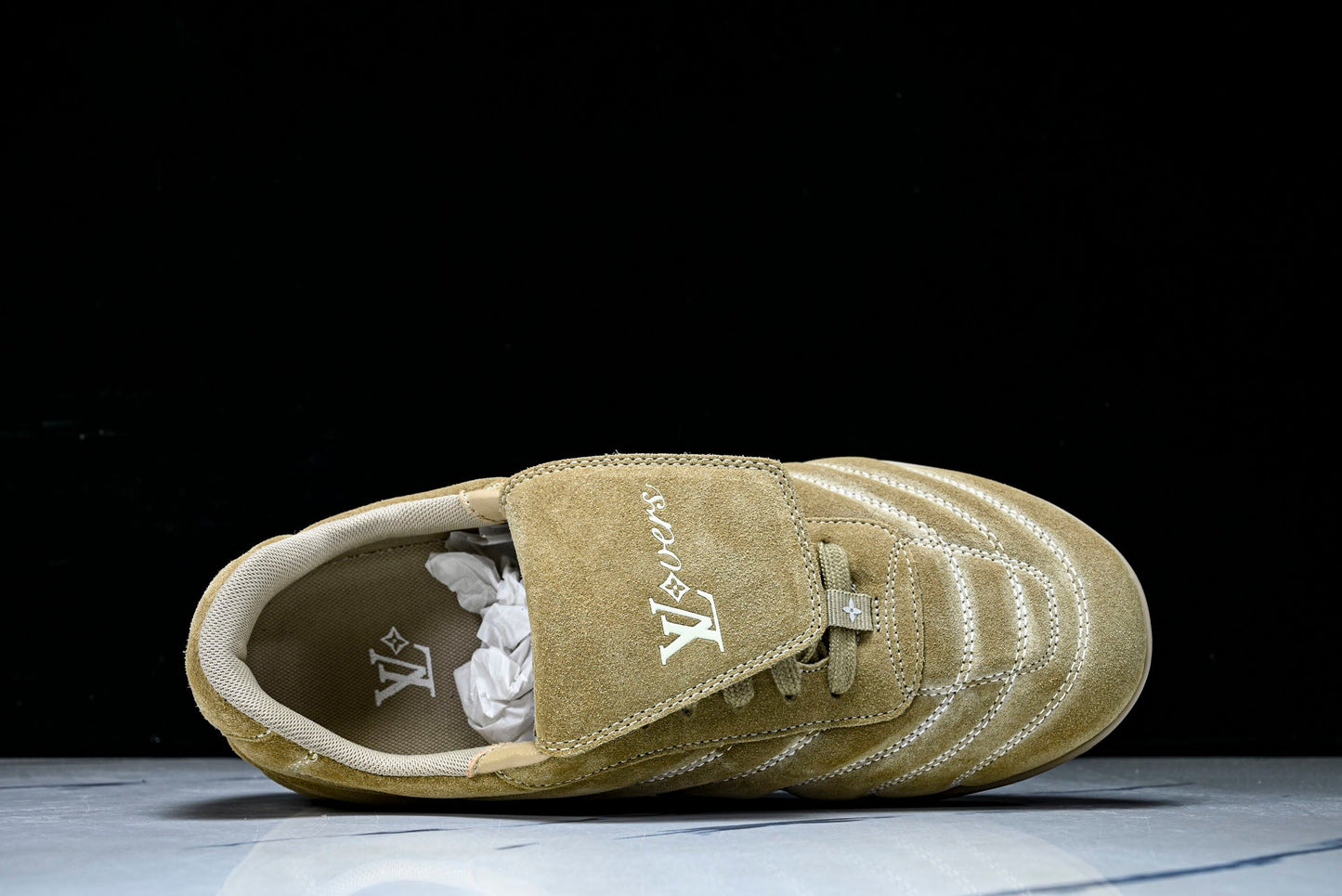 Louis Vuittоп Footprint Football Sneaker 'Beige Suede'