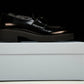 Prada Chocolate Patent Loafers 'Black'