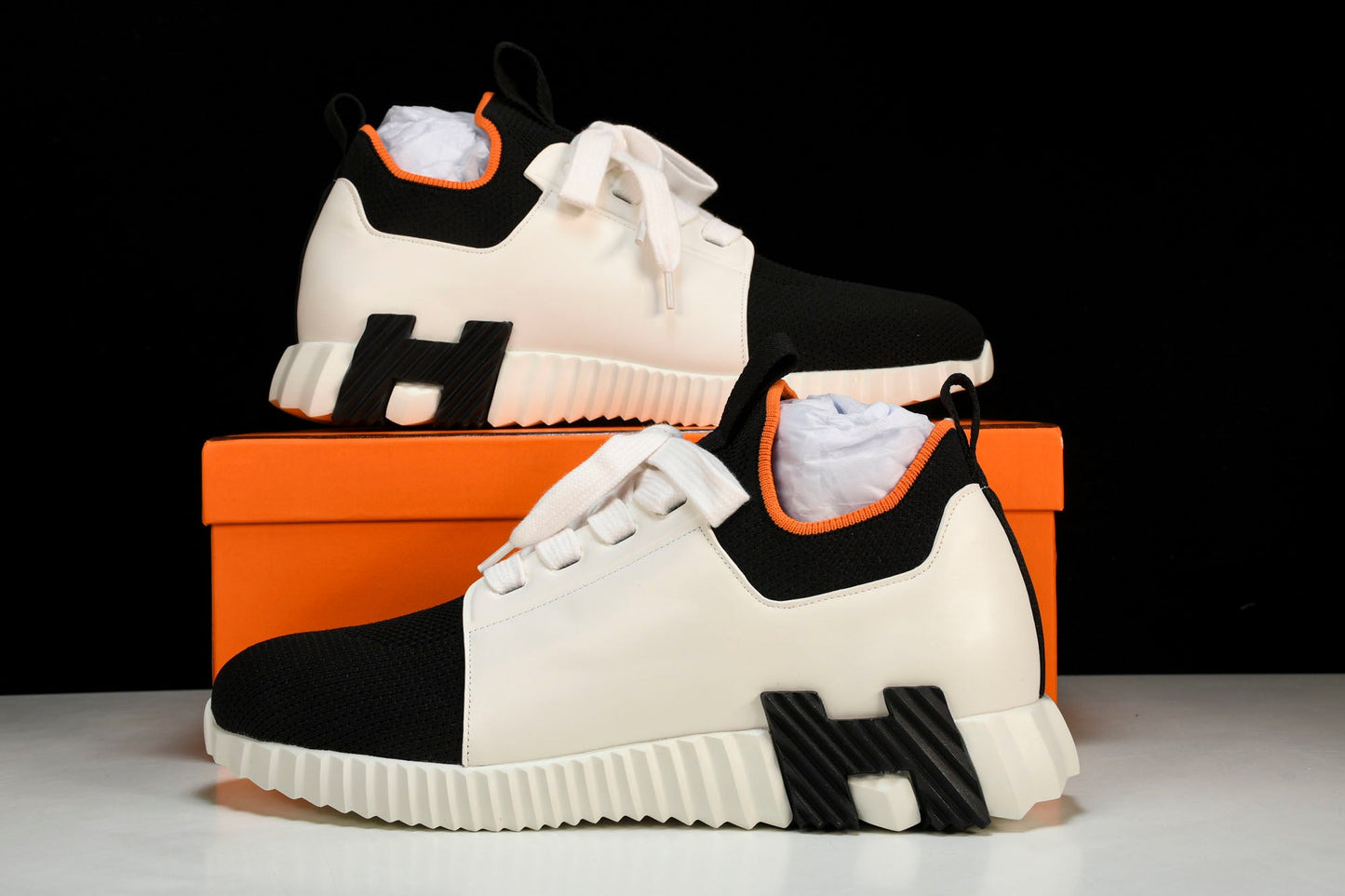 Нermès Depart Sneaker 'Noir Blanc'
