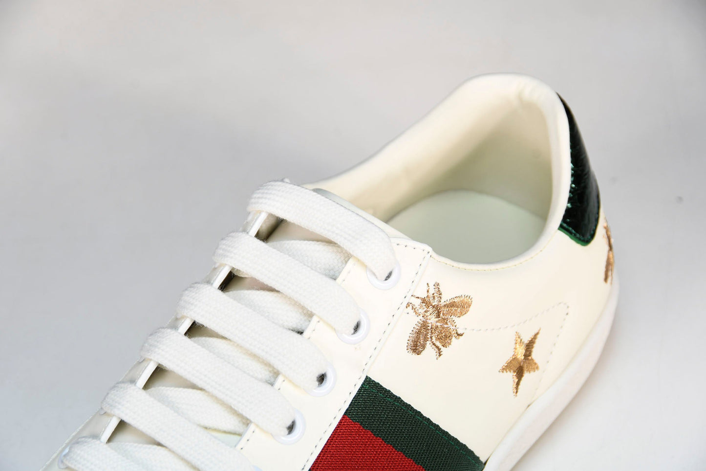Guссi Ace 'Bees and Stars Green' - UK 7 / US 7.5 / EU 41