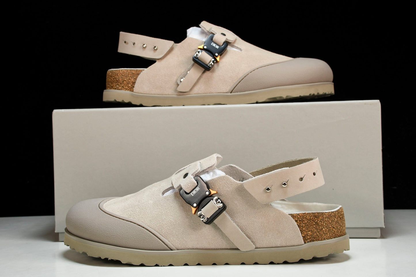 Birkenstock x D1or Tokio Mule Calfskin 'Greige' - UK 12 / US 13 / EU 46