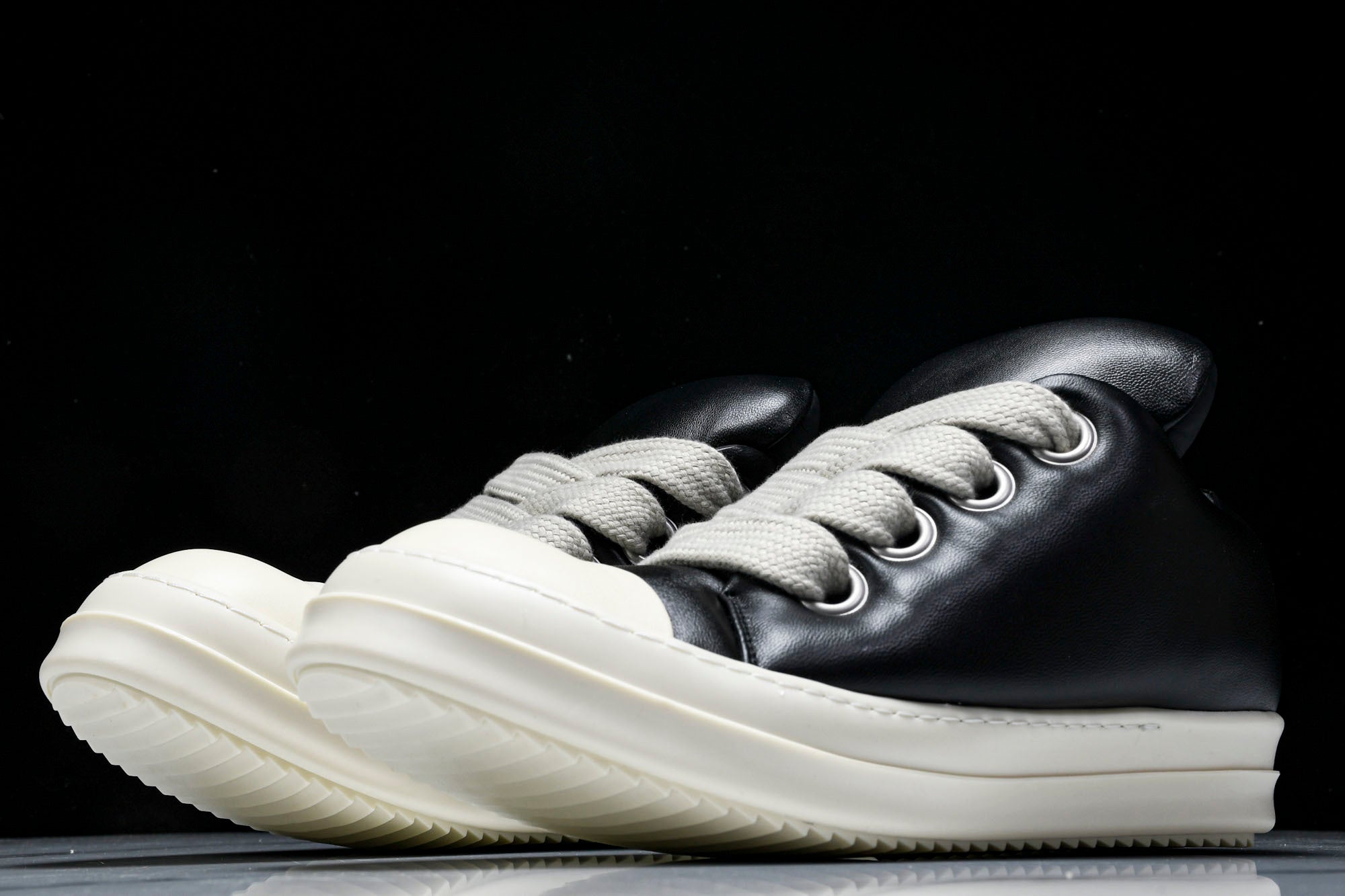 Rick Owens Luxor Jumbo Lace Padded Low 'Black'