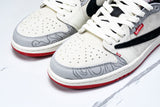Travis Scott AJ1 Low x Year of The Snake x Supreme 'Grey Black' (Custom)