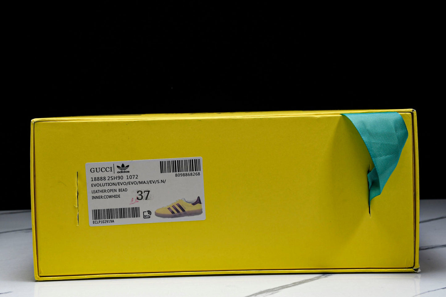 Guссi x Gazelle 'Yellow Red Velvet'