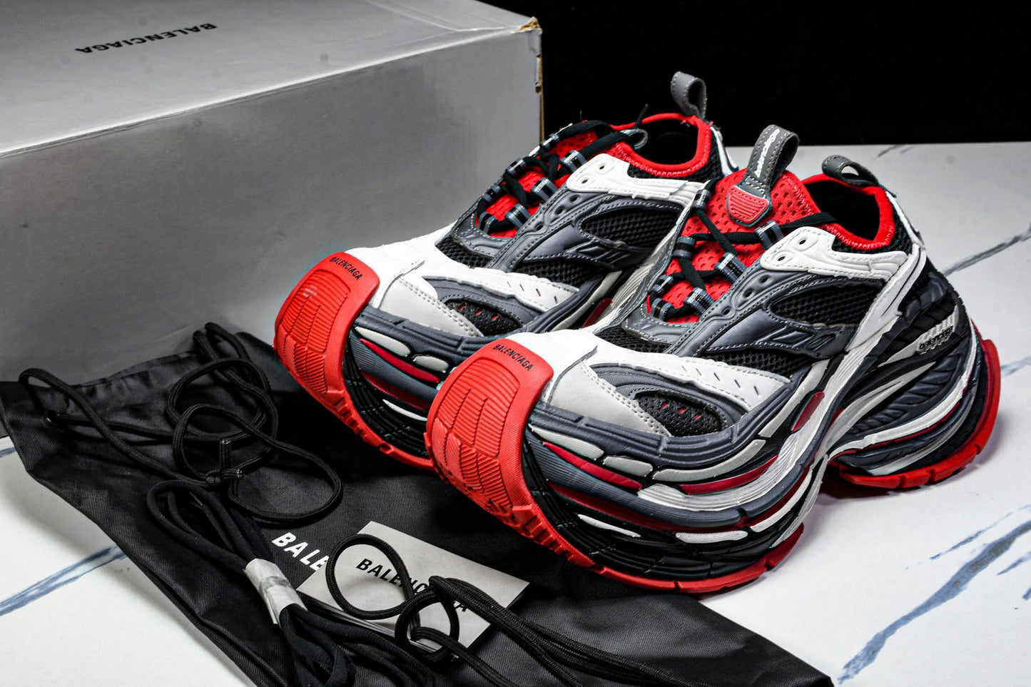 Вalenciaga Platform Sneaker 'Black Grey Red'