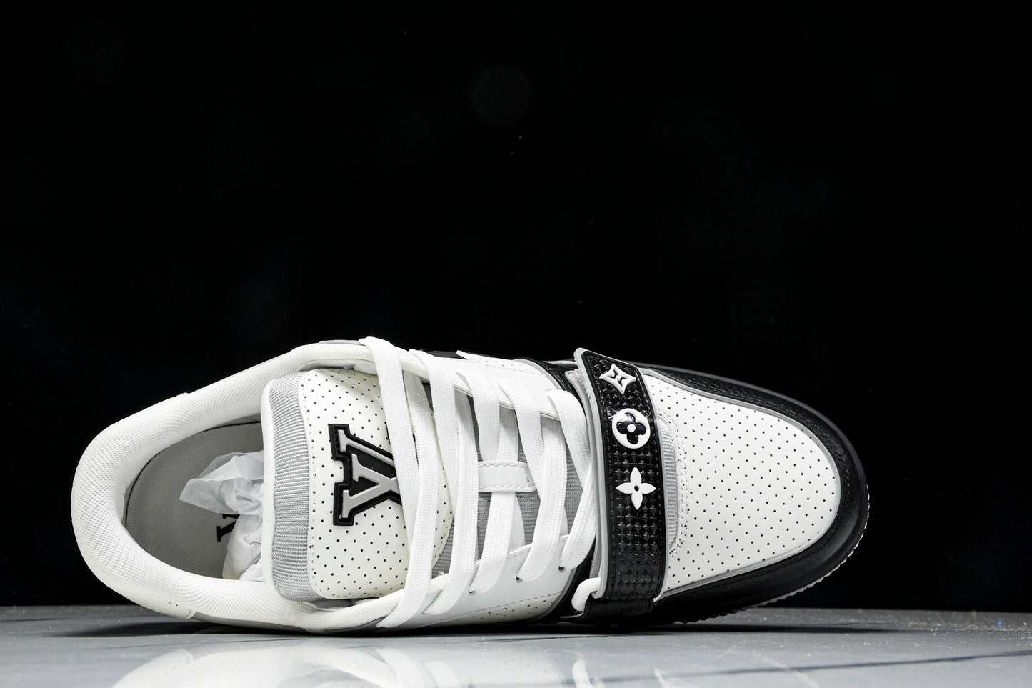 Louis Vuittоп Trainer Low Velcro Strap 'Perforated Black'