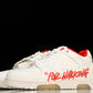 Off-White Out Of Office OOO Low Top "For Walking - White Red
