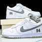 SB Dnk Low x Supreme 94 White Metallic Silver