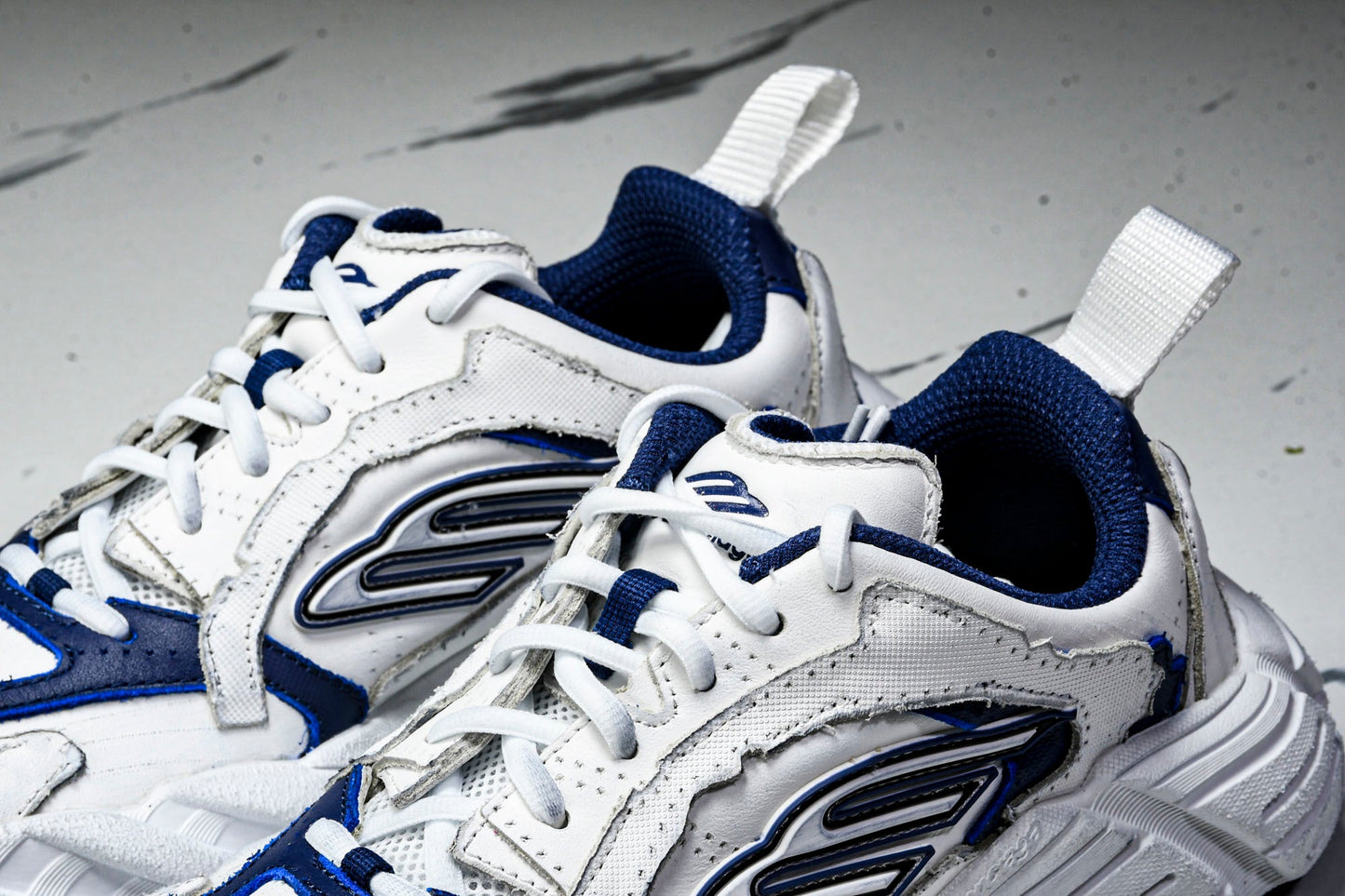 Вalenciaga Monday Shoe 'White Navy'