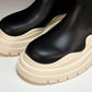 Вottega Veneta Tire Chelsea Boots 'Black Sea Salt'