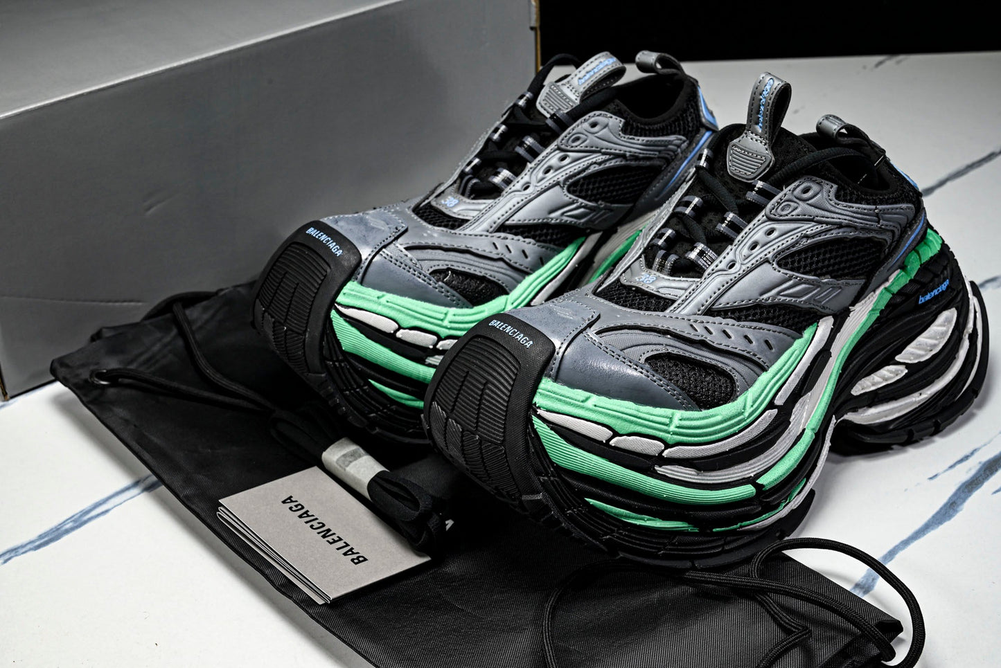 Вalenciaga Platform Sneaker 'Black Green Grey'