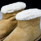Prada Suede Booties 'Beige'