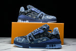 Louis Vuittоп Trainer Low 'Blue Denim Monogram Textile'