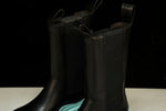 Вottega Veneta Tire Chelsea Boots 'Black Teal Blue'