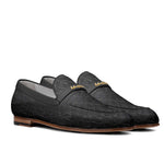 Firenze Moccasin Black Aligator