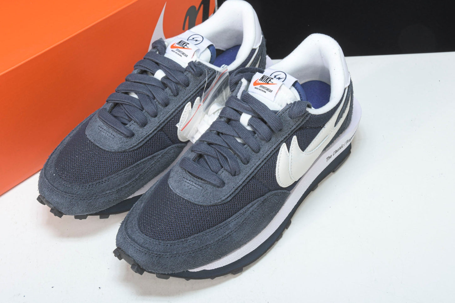 Fragment x Sacai LD Waffle ‘Blackened Blue’ - UK 4.5 (W 4) / US 5 (W 6.5) / EU 37.5