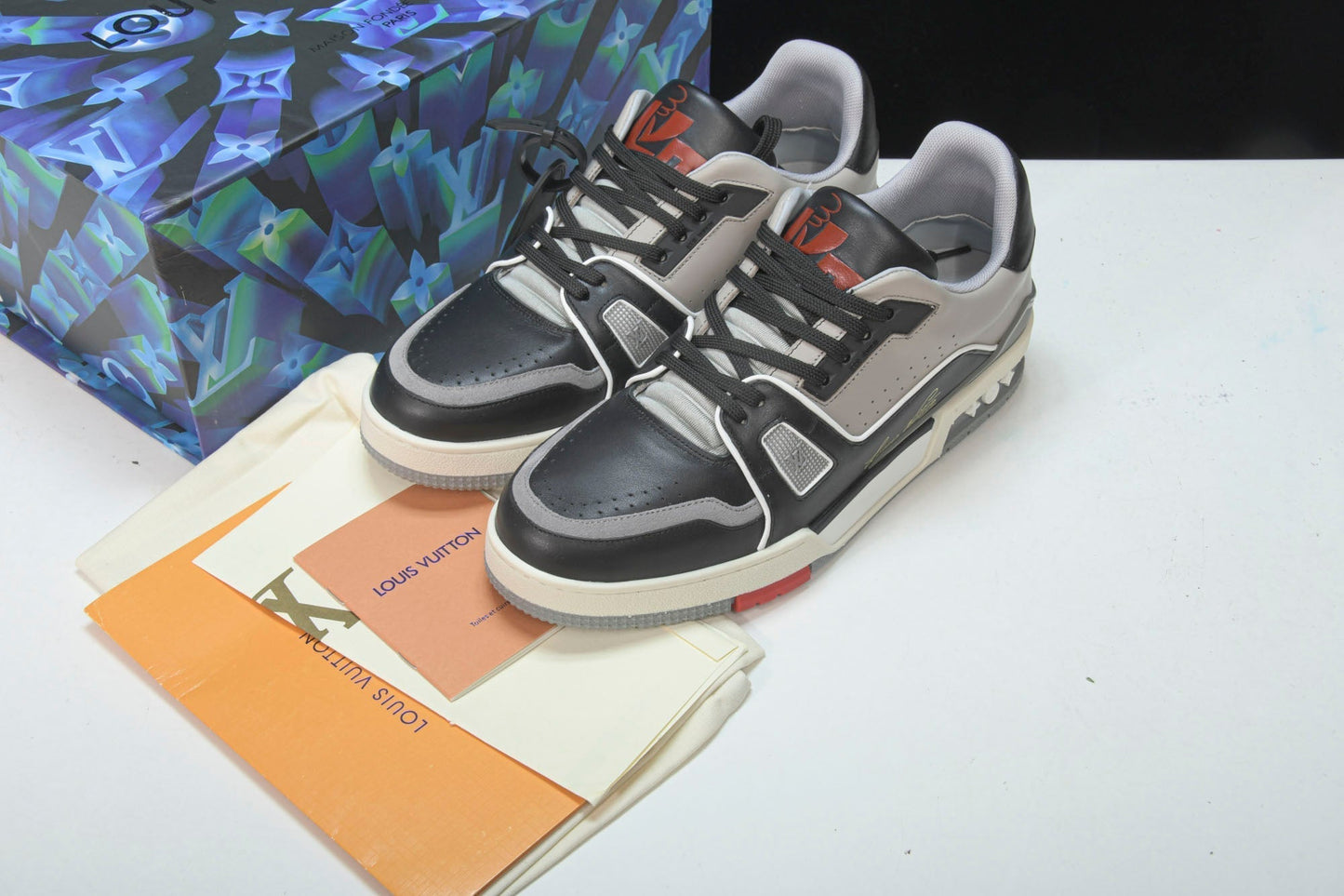 Louis Vuittоп Trainer Low 'Black Grey' - UK 5 / US 6 / EU 39