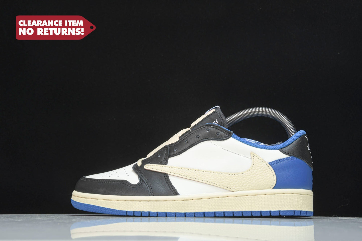 Travis Scott AJ1 Low x Fragment ‘Military Blue’ - UK 9.5 / US 10.5 / EU 44.5