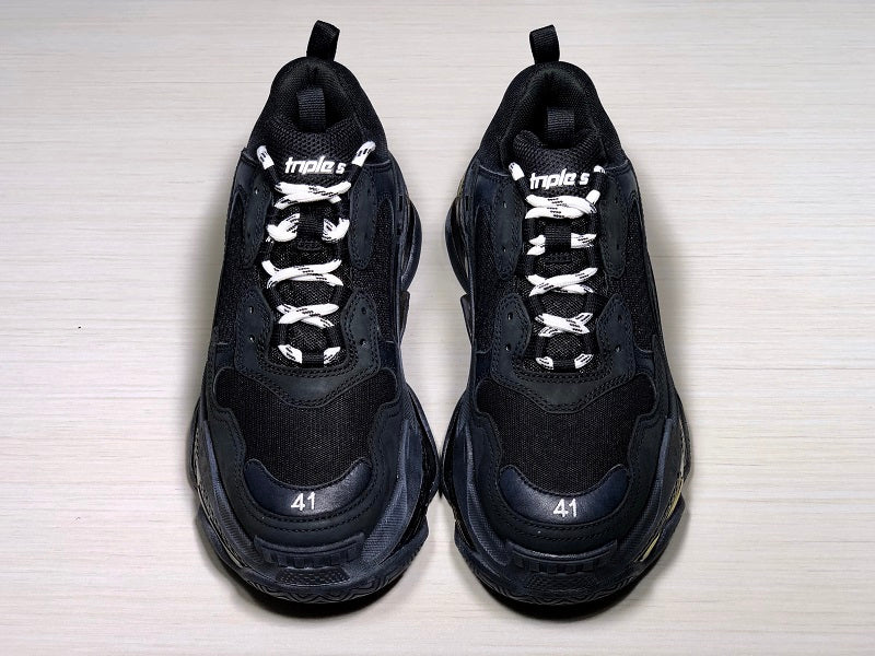 Triple S Sneaker "Triple Black Clear Sole" - UK 6 / US 7 / EU 40