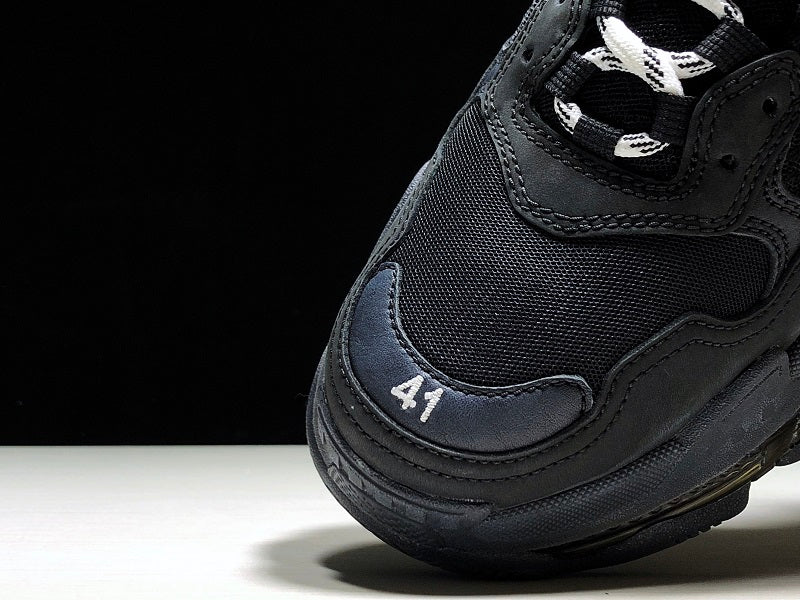 Triple S Sneaker "Triple Black Clear Sole" - (W) UK 5 / (W) US 8 / EU 38