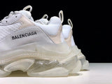 Triple S Sneaker "White Cream Clear Sole" - (W) UK 6 / (W) US 9 / EU 39