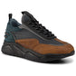 Low Top Black Brown Leather Sneakers