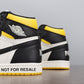 AJ1 Retro High "Not for Resale" Varsity Maize