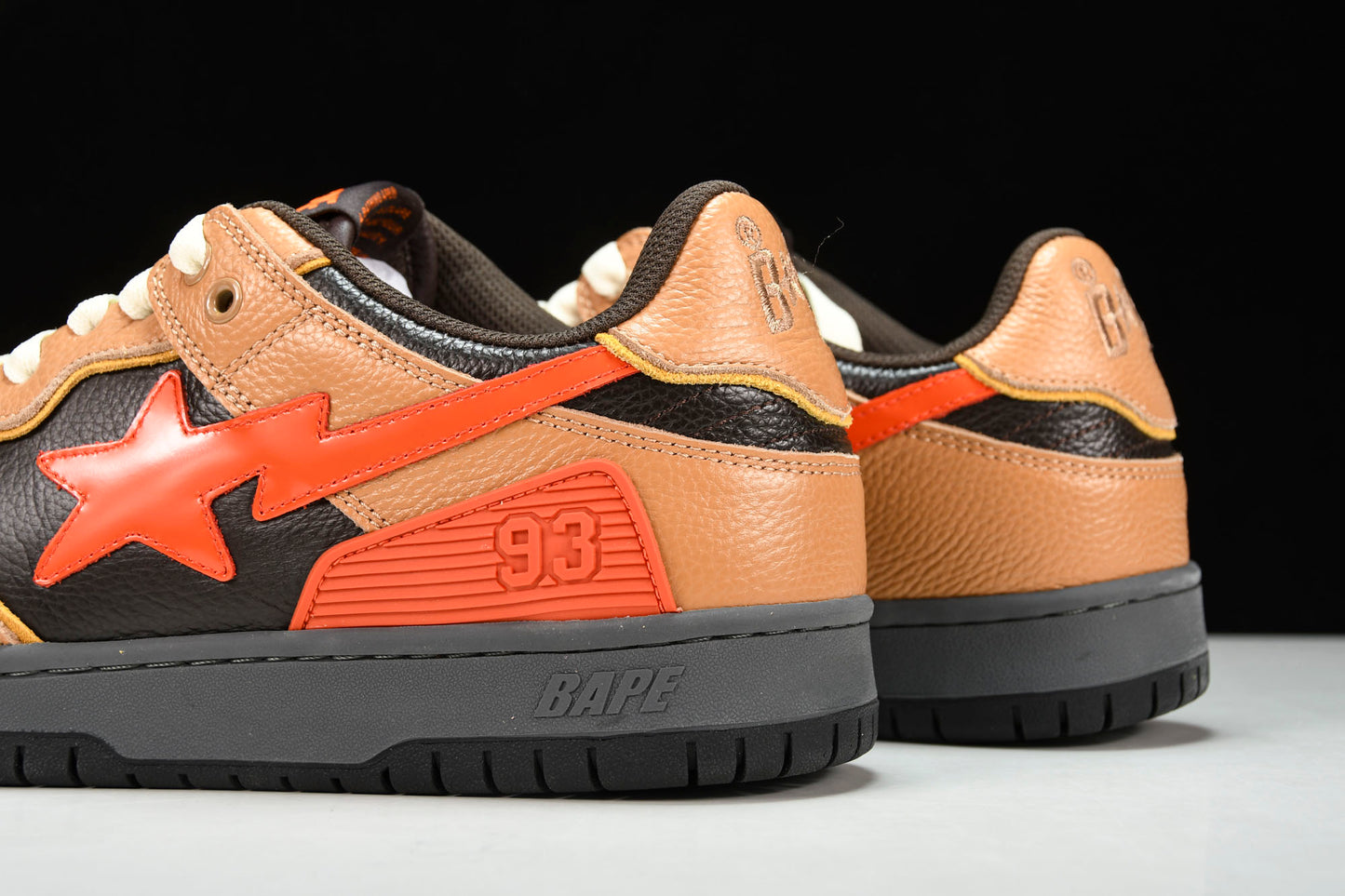 A Bathing Ape Bape SK8 Sta ‘Orange Black’
