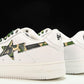 A Bathing Ape Bape Sta ‘White ABC Camo Green'