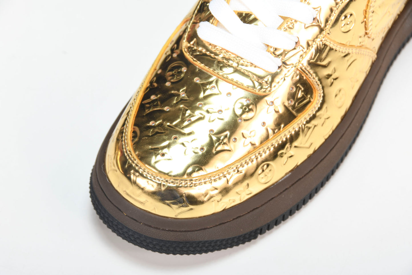 Louis Vuittоп x AF1 by Virgil Abloh 'Metallic Gold' (With Special Case)