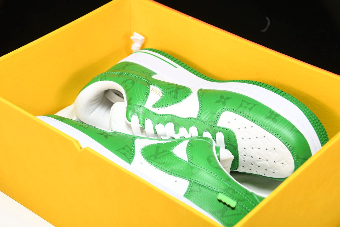 Louis Vuittоп x AF1 by Virgil Abloh 'Green' (With Special Case)