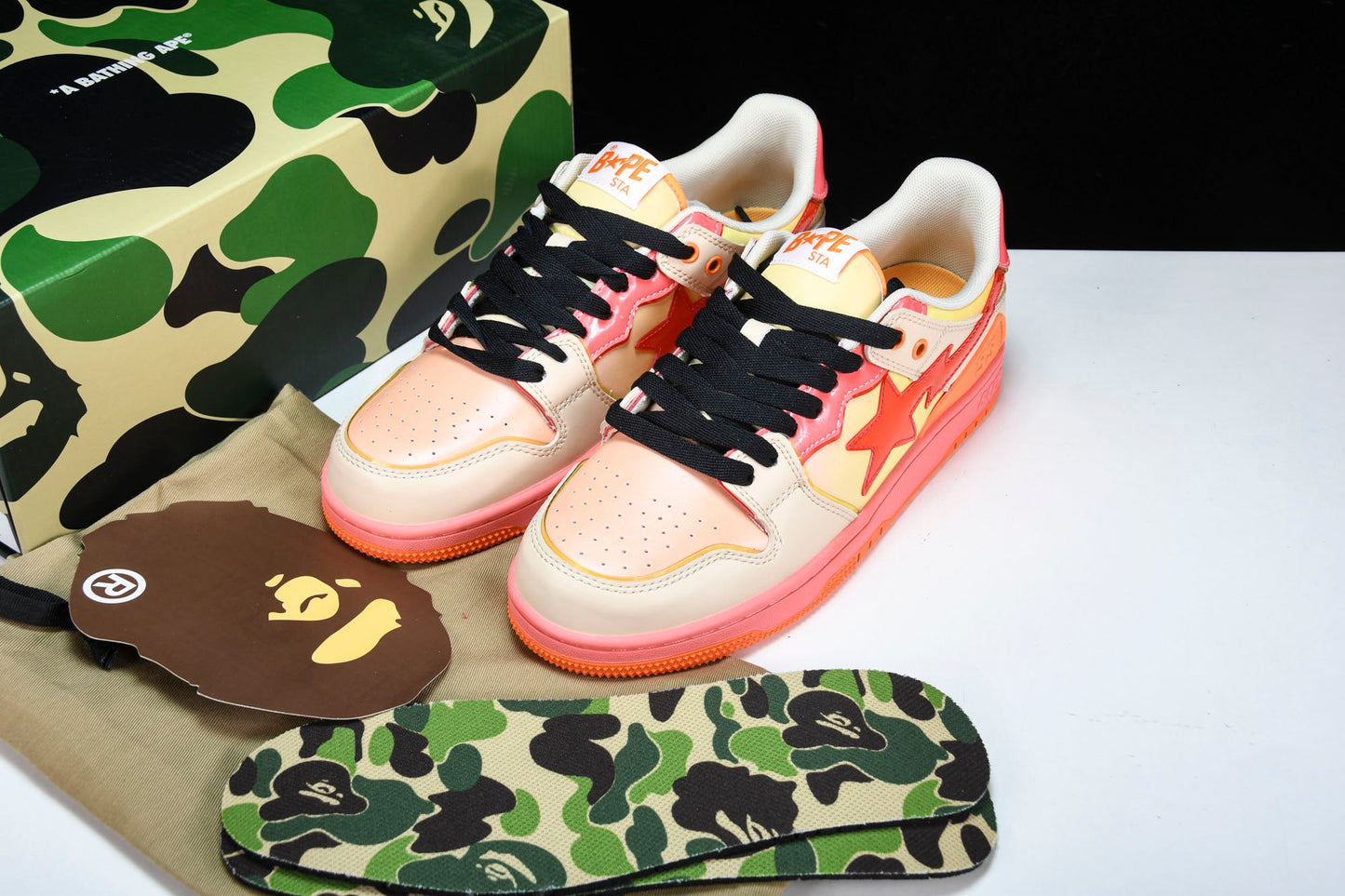 A Bathing Ape Bape SK8 Sta ‘Orange’