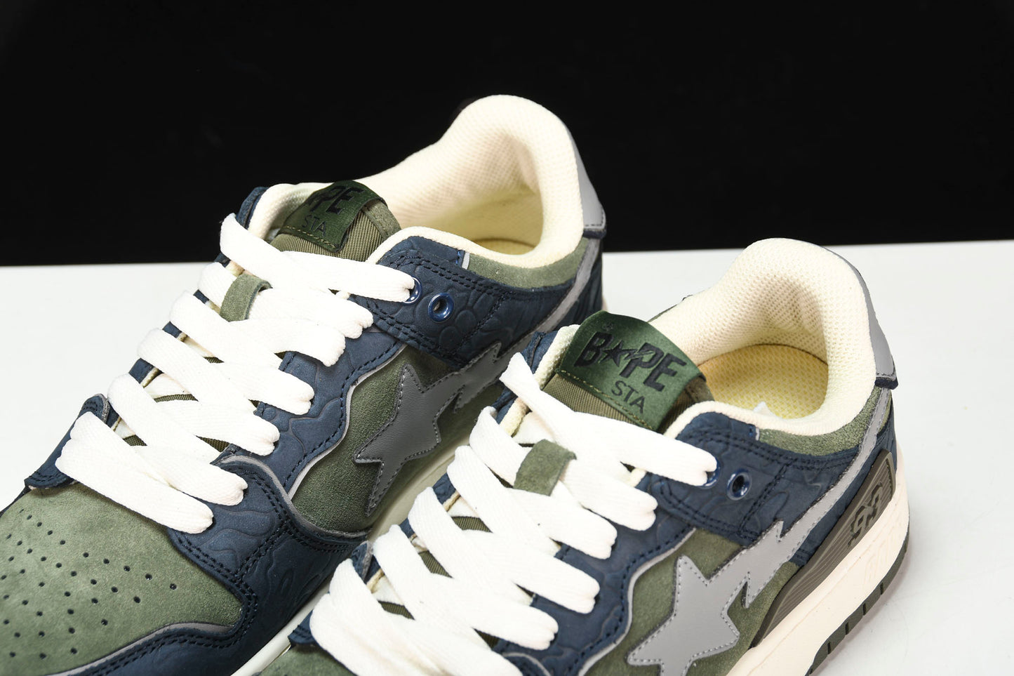 A Bathing Ape Bape SK8 Sta ‘Navy Khaki’