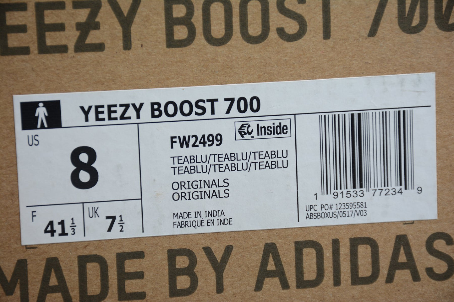 Yzy Boost 700 Teal Blue