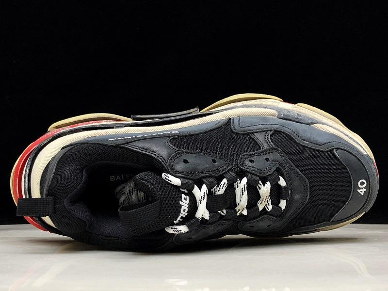 Triple S Sneaker "Black Red"