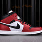 AJ1 Mid ‘Chicago Black Toe’