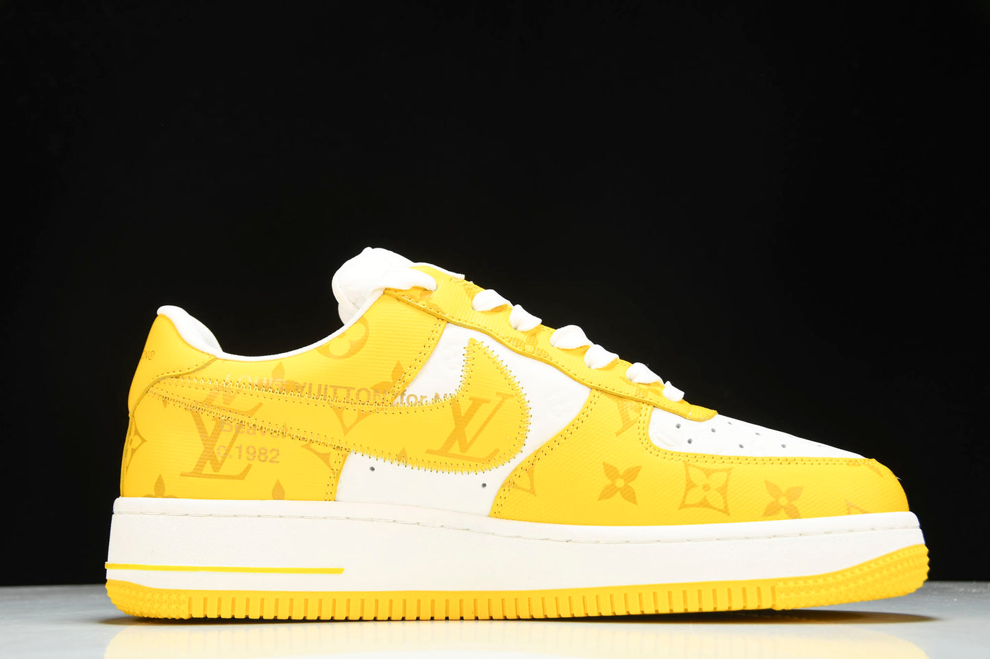 Louis Vuittоп x AF1 by Virgil Abloh 'Yellow' (With Special Case)