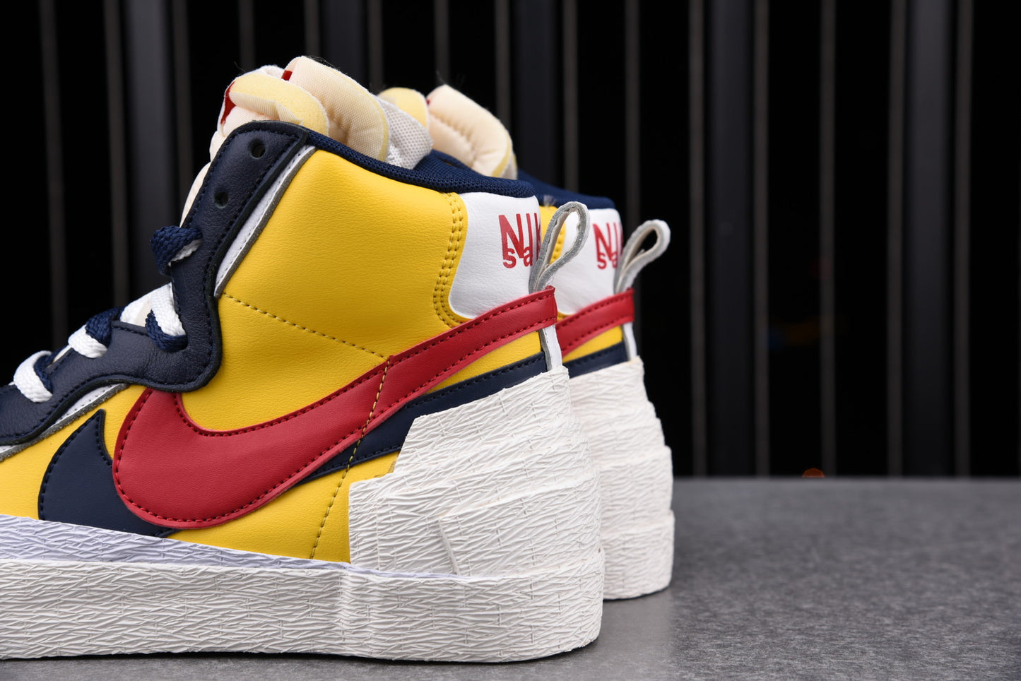 Sacai x Blzr Mid 'Maize Navy'