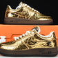 Louis Vuittоп x AF1 by Virgil Abloh 'Metallic Gold' (With Special Case)