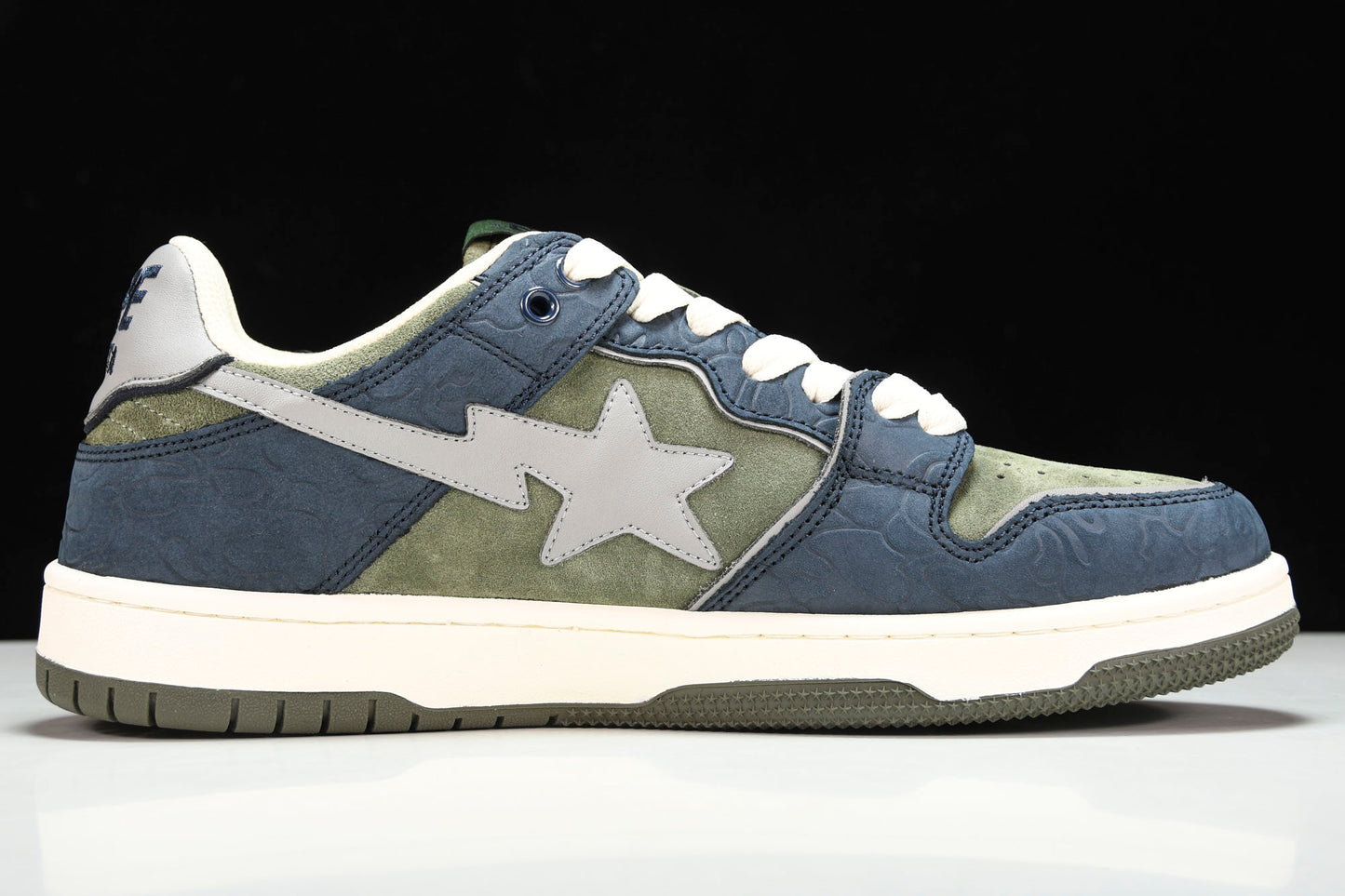 A Bathing Ape Bape SK8 Sta ‘Navy Khaki’
