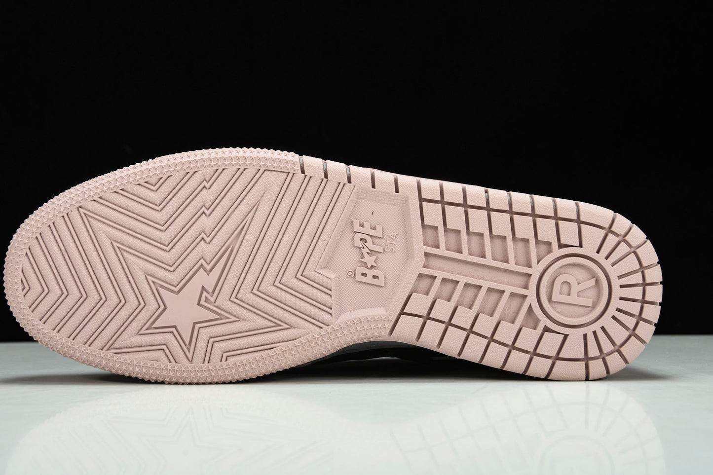 A Bathing Ape Bape SK8 Sta ‘Dirty Pink Black’