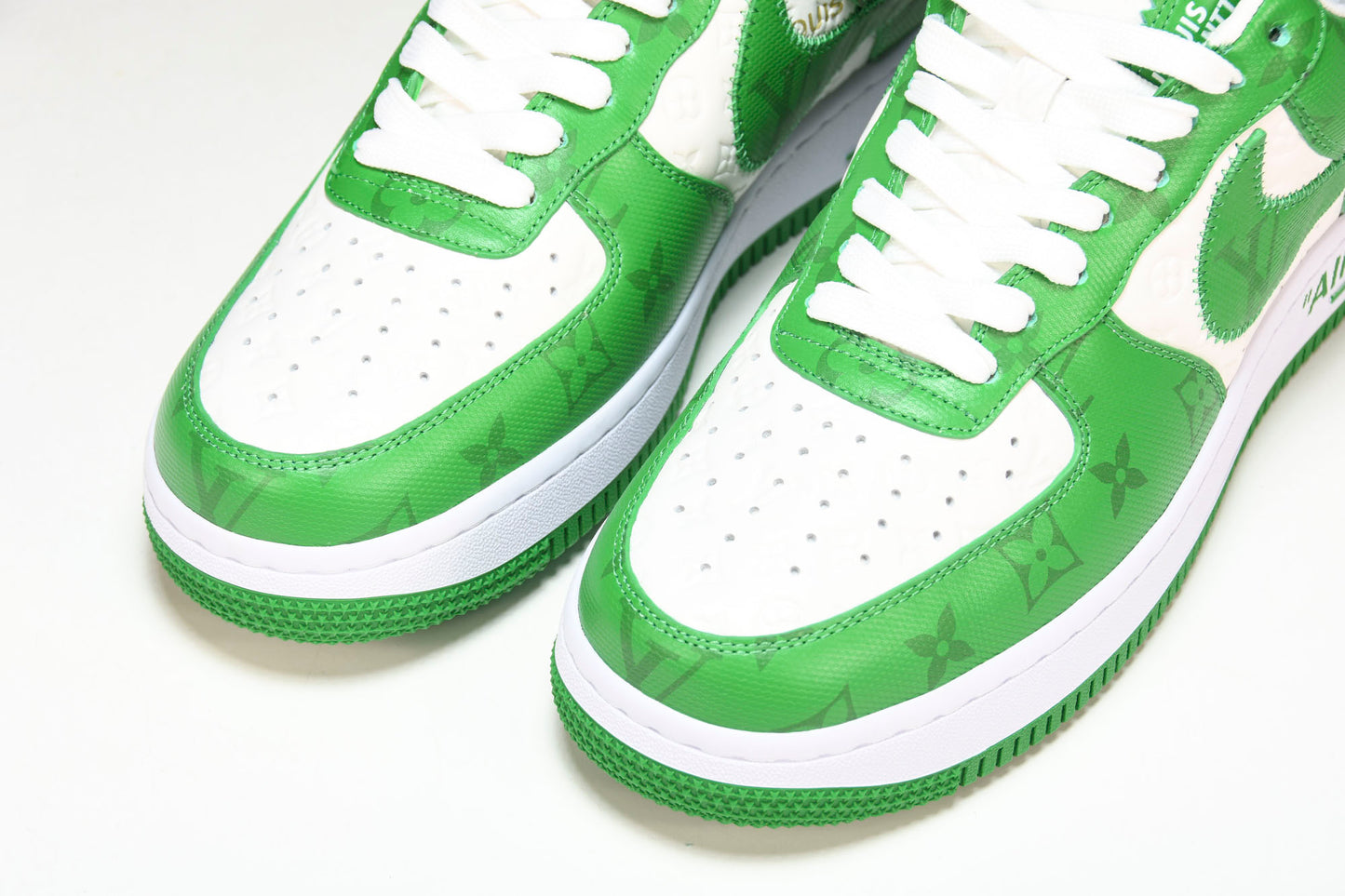 Louis Vuittоп x AF1 by Virgil Abloh 'Green' (With Special Case)