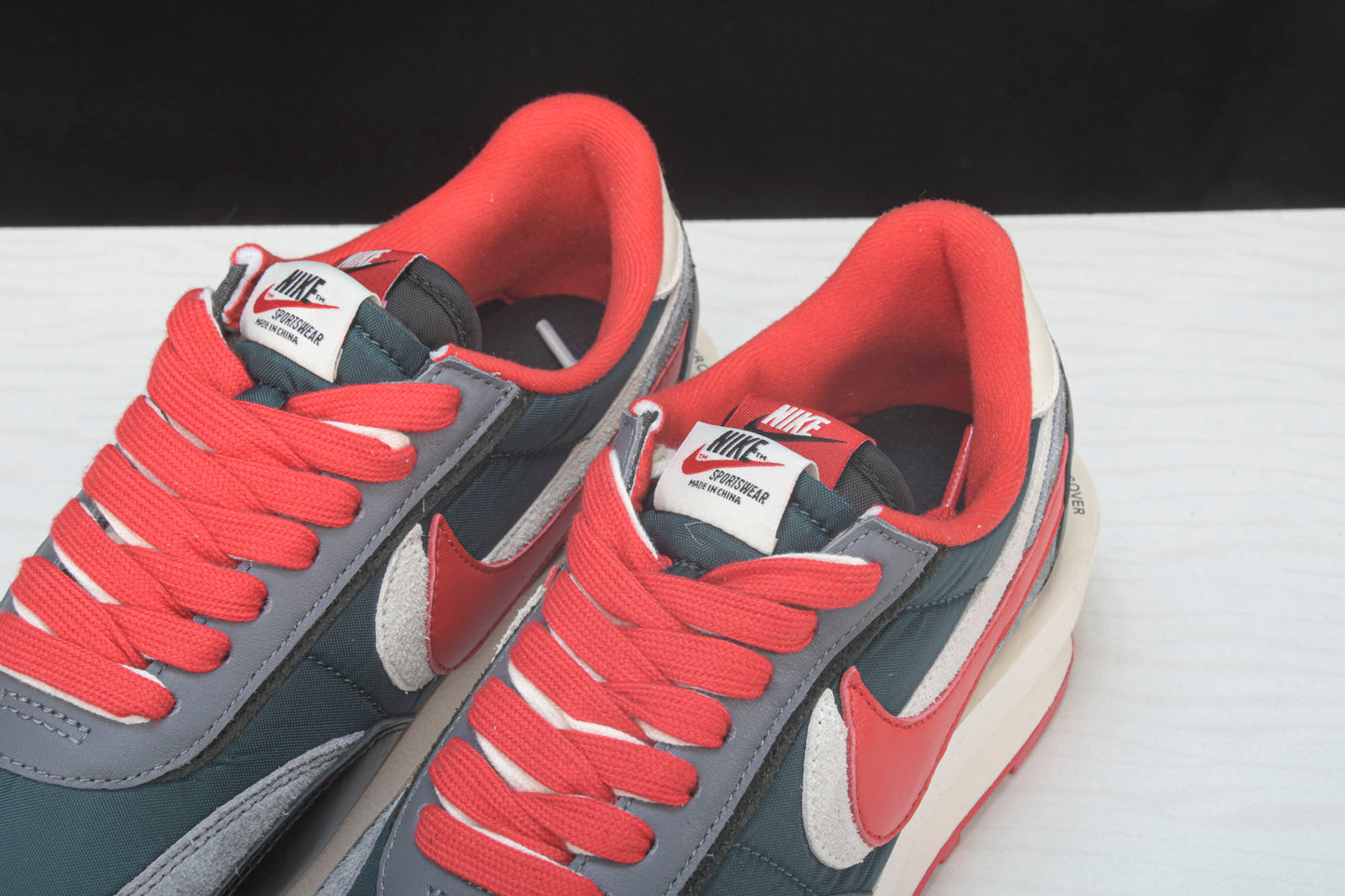 Sacai x Undercover x LD Waffle 'Midnight Spruce University Red'