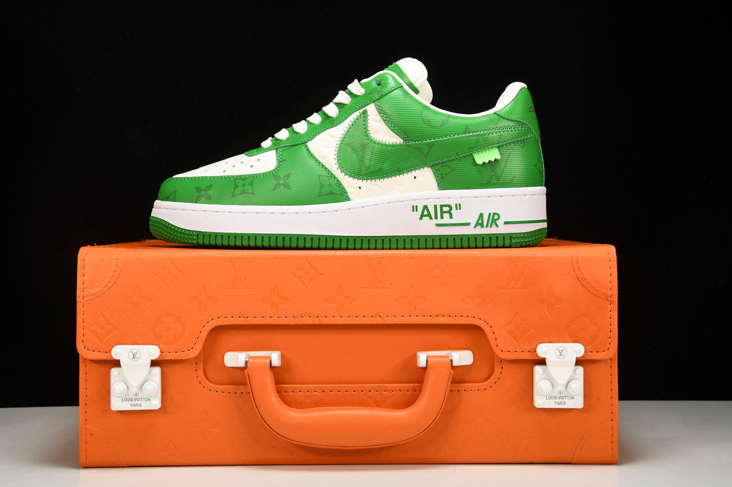 Louis Vuittоп x AF1 by Virgil Abloh 'Green' (With Special Case)
