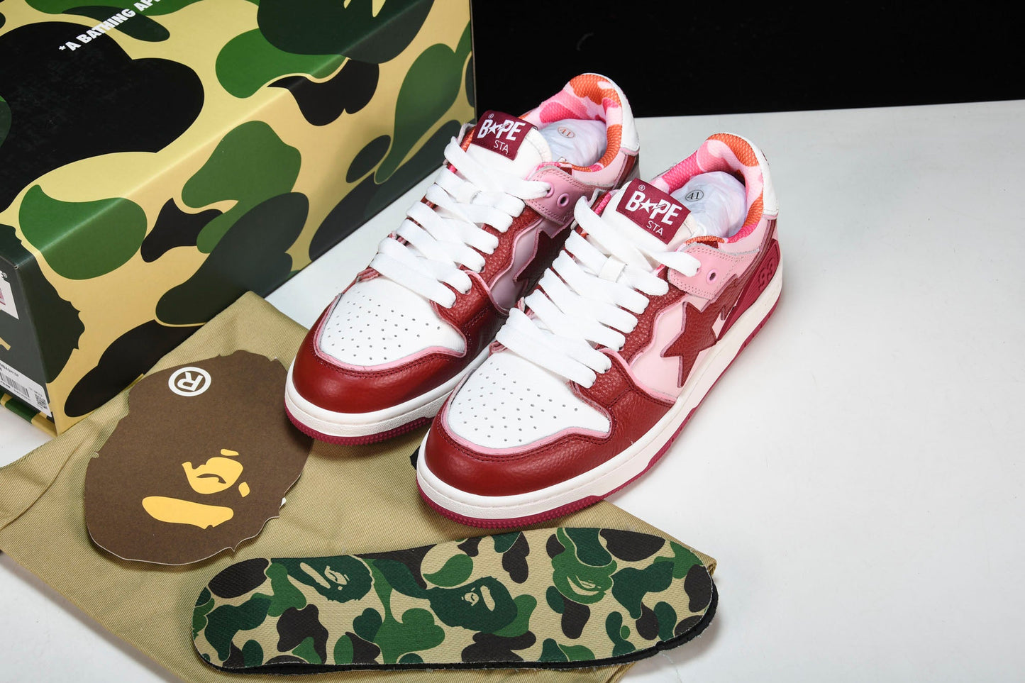 A Bathing Ape Bape SK8 Sta ‘ABC Camo Pink’